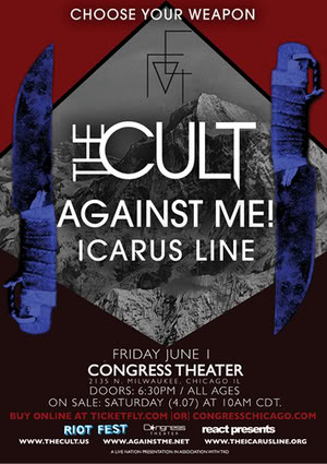 Cult / Against Me! /  The Icarus Line