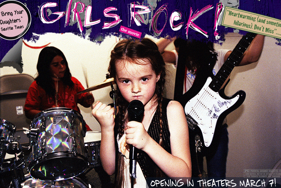 Palace with her fist--GIrls Rock